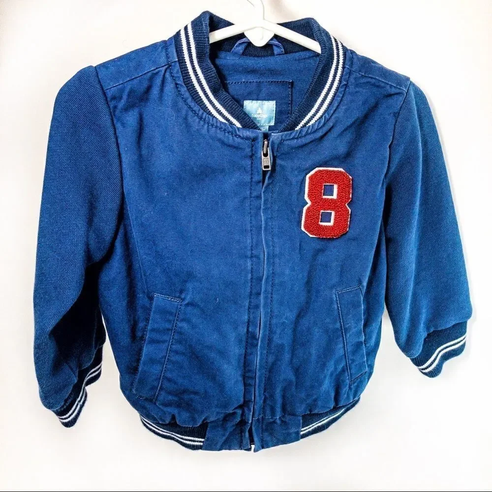 Baby Gap Blue Baseball Jacket Sz 12-18m